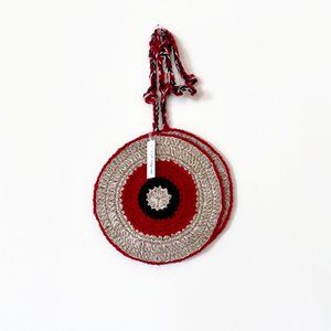 Handmade Crochet pot holders, Farmhouse gift idea, Hanging potholders